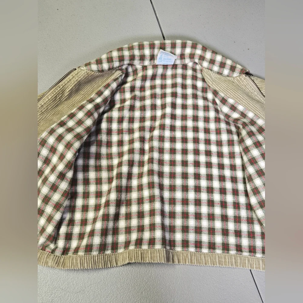 Vintage Baby Oshkosh B'Gosh‎ Vestbak Plaid Lined Heritage Corduroy Coat, 12 Mo
